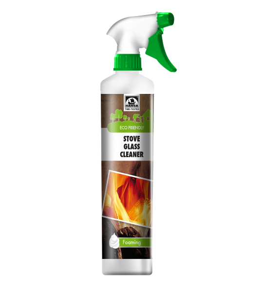 WOOD AND PELLET STOVE GLASS CLEANER, SKIN FRIENDLY Spray 500ml