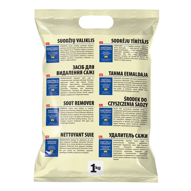 SOOT REMOVER for wood stoves and boilers, 1Kg